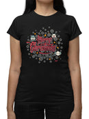 Snowflake Fun Seasonal Christmas Graphic  Women's T-shirt