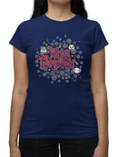 Snowflake Fun Seasonal Christmas Graphic  Women's T-shirt