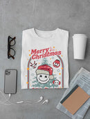 All Is Bright Christmas Winter Snowflake Design Men's T-shirt
