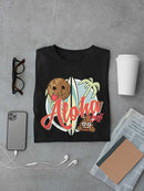Aloha Tropical Coconut Icon Trendy Graphic Men's T-shirt