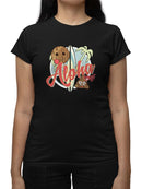 Aloha Tropical Coconut Icon Trendy Graphic  Women's T-shirt