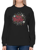 Snowflake Fun Seasonal Christmas Graphic Women's Sweatshirt