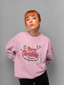 Snowflake Fun Seasonal Christmas Graphic Women's Sweatshirt