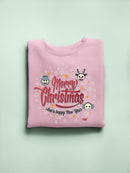 Snowflake Fun Seasonal Christmas Graphic Women's Sweatshirt