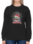 Santa Hat Funny Christmas Graphic Women's Sweatshirt
