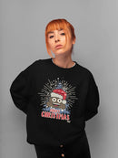 Santa Hat Funny Christmas Graphic Women's Sweatshirt