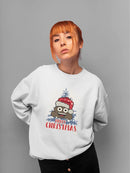 Santa Hat Funny Christmas Graphic Women's Sweatshirt