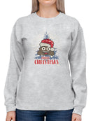 Santa Hat Funny Christmas Graphic Women's Sweatshirt