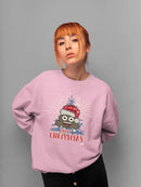 Santa Hat Funny Christmas Graphic Women's Sweatshirt