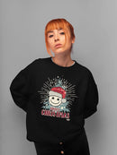 Cheerful Merry Christmas Graphic Women's Sweatshirt