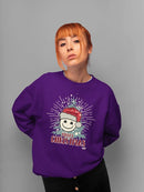 Cheerful Merry Christmas Graphic Women's Sweatshirt