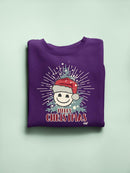 Cheerful Merry Christmas Graphic Women's Sweatshirt
