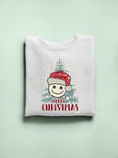 Cheerful Merry Christmas Graphic Women's Sweatshirt
