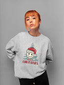 Cheerful Merry Christmas Graphic Women's Sweatshirt