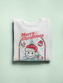 All Is Bright Christmas Winter Snowflake Design Women's Sweatshirt