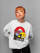 Smile To Japan - Travel Enthusiast Souvenir Graphic Women's Sweatshirt