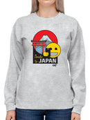 Smile To Japan - Travel Enthusiast Souvenir Graphic Women's Sweatshirt