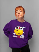 Be Determined Kanji Japanese Motivational Graphic Women's Sweatshirt