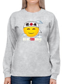Be Determined Kanji Japanese Motivational Graphic Women's Sweatshirt