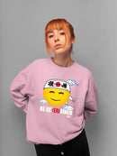 Be Determined Kanji Japanese Motivational Graphic Women's Sweatshirt