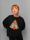 Tiki-Face Funny Tribal Design Women's Sweatshirt