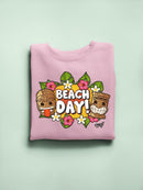 Beach Day - Hawaiian Island Fun Graphic Women's Sweatshirt
