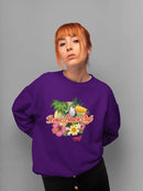 Tropical Toucan Paradise Vacation Graphic Women's Sweatshirt