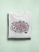 Sweet As Candy Cute Candy Trendy Graphic Symbol Women's Sweatshirt