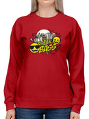 Cool City Urban Bass Trendy Graphic Symbol Women's Sweatshirt