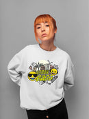 Cool City Urban Bass Trendy Graphic Symbol Women's Sweatshirt