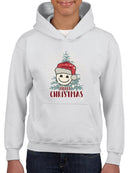Cheerful Merry Christmas Graphic Youth's Hoodie