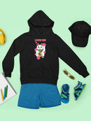 Japanese Fortune Cat - Lucky Cat Sakura Graphic  Youth's Hoodie