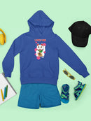 Japanese Fortune Cat - Lucky Cat Sakura Graphic  Youth's Hoodie