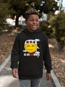 Be Determined Kanji Japanese Motivational Graphic  Youth's Hoodie