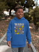 Tiki-Beach Hawaiian Vacation Vibes Graphic  Youth's Hoodie