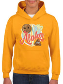 Aloha Tropical Coconut Icon Trendy Graphic  Youth's Hoodie