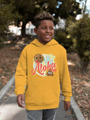 Aloha Tropical Coconut Icon Trendy Graphic  Youth's Hoodie