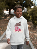 Back To The Beach Flamingo Trendy Graphic   Youth's Hoodie