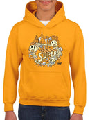 Superhero Fun Starry-Eyed Trendy Graphic Symbol  Youth's Hoodie