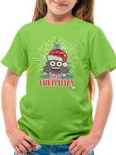 Santa Hat Funny Christmas Graphic T-shirt