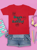 Back To School Fun Trendy Graphic Symbols T-shirt