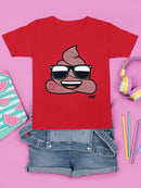 Cool Funny Poop In Shades Trendy Graphic Symbol T-shirt