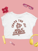 Crave The Joy Churro Art - Retro Dessert  Women's Crop Tee