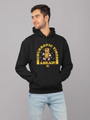 Churrofic Times Ahead Cartoon Snack Graphic - Fun Foodie Design Men's Hoodie