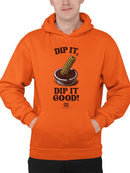 Churro Dipping Chocolate Artwork - Fun Dessert Lover  Men's Hoodie