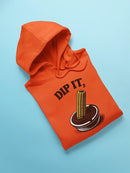 Churro Dipping Chocolate Artwork - Fun Dessert Lover  Men's Hoodie