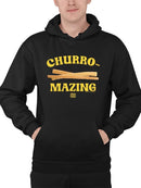 Churro-Mazing Fun Retro Foodie Design Men's Hoodie