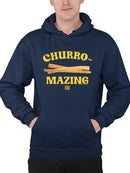 Churro-Mazing Fun Retro Foodie Design Men's Hoodie