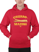 Churro-Mazing Fun Retro Foodie Design Men's Hoodie