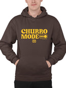 Churro Mode On Bold Retro  Design Men's Hoodie